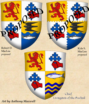 Proposed Arms for James Brown McLea and his rightful descendants